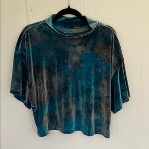 we the free tie dye velvet top